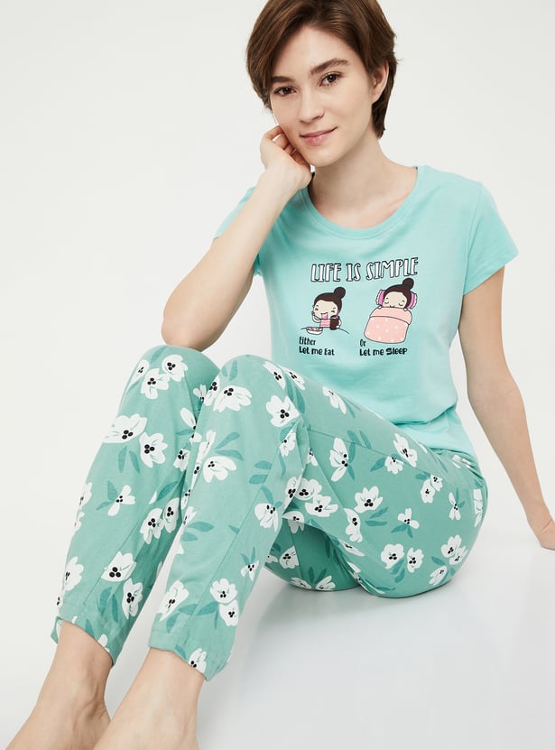 Women Printed Pyjamas - Pack of 2