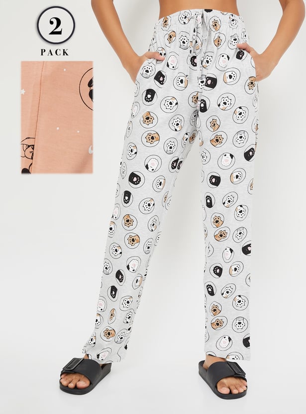 Women Printed Pyjamas - Pack of 2