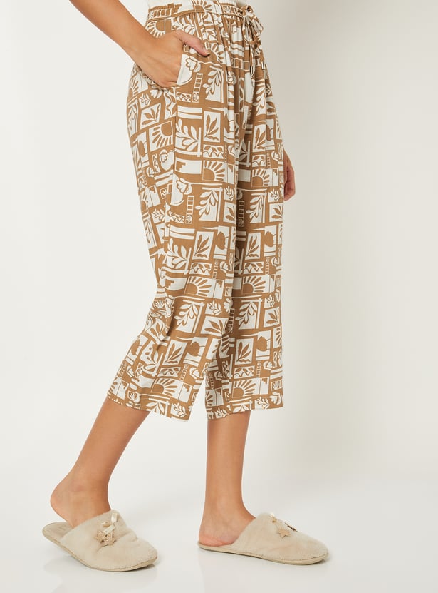 Women Printed Capris - Pack of 2