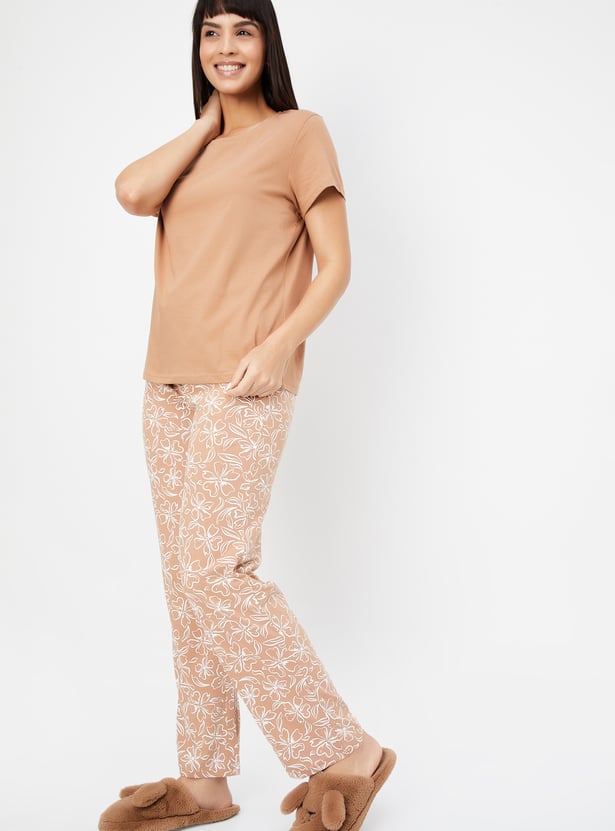 Women Printed PJ Set - Pack of 2