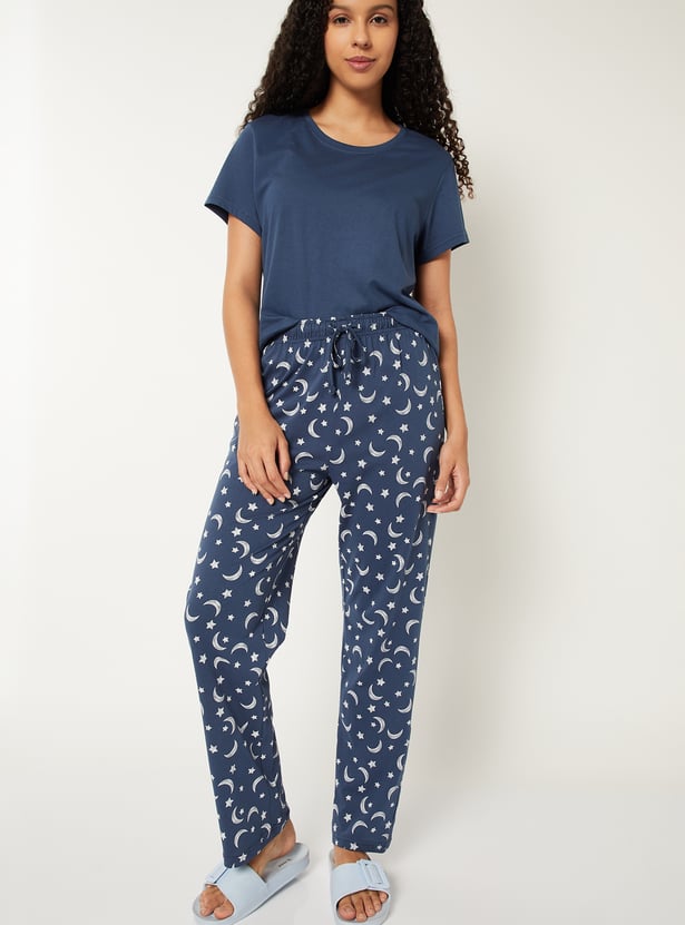 Women Printed PJ Set - Pack of 2