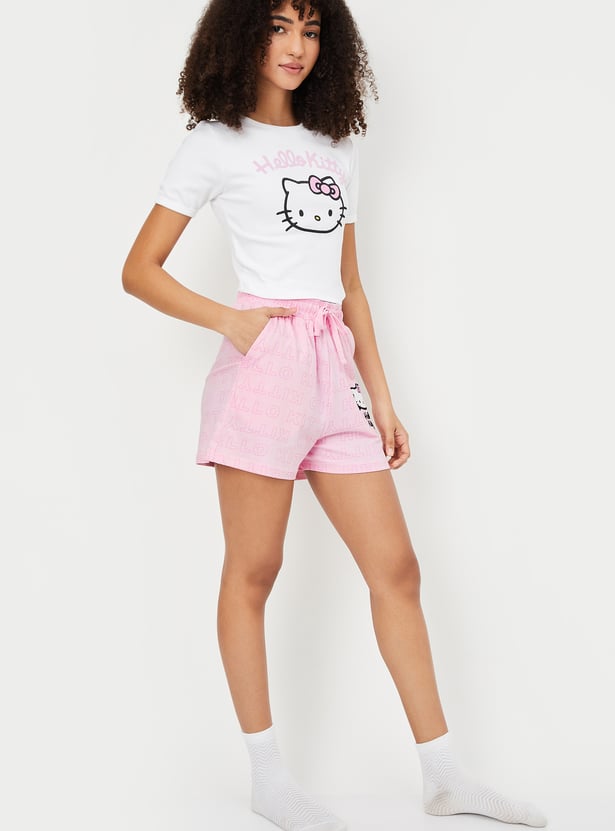 Women Character Print Shorts Set - Pack of 2