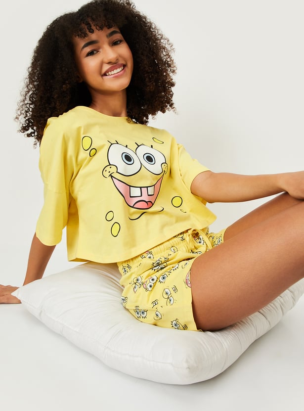 Women Character Print Shorts Set - Pack of 2