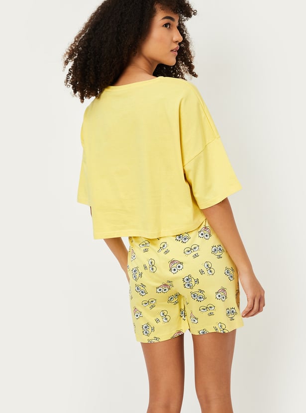 Women Character Print Shorts Set - Pack of 2