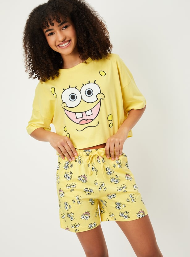 Women Character Print Shorts Set - Pack of 2