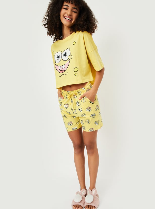 Women Character Print Shorts Set - Pack of 2