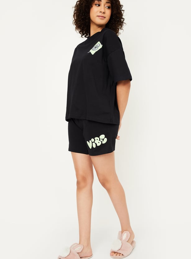 Women Printed Shorts Set - Pack of 2