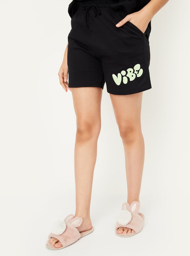Women Printed Shorts Set - Pack of 2