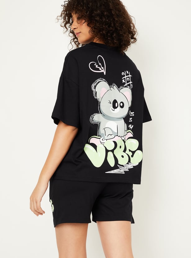 Women Printed Shorts Set - Pack of 2