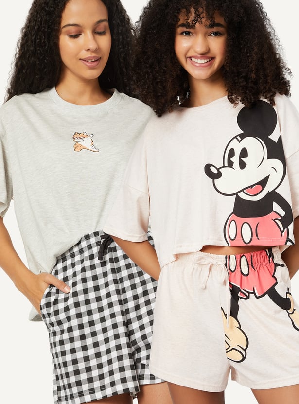 Women Printed Shorts Set - Pack of 2