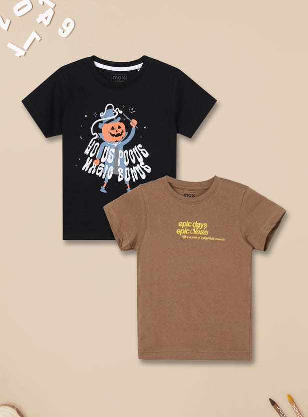 Boys Printed T-shirt - Pack of 2