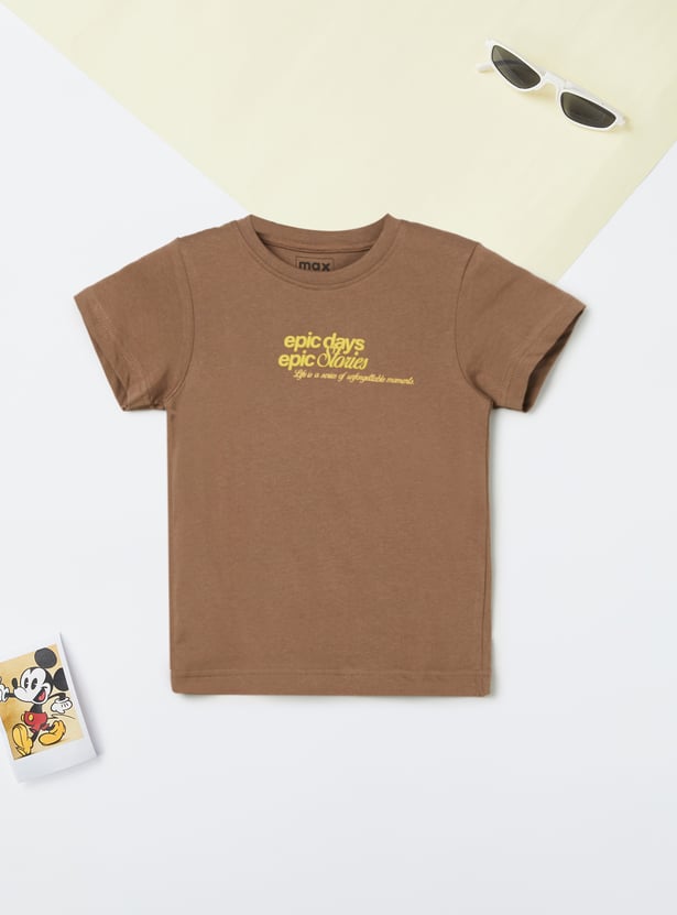 Boys Assorted Print T-shirt - Pack of 2