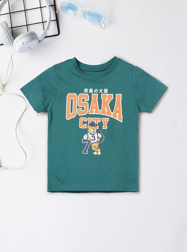 Boys Assorted Print T-shirt - Pack of 2