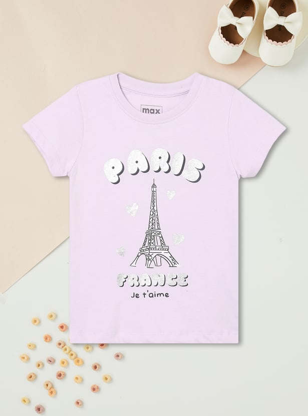 Girls Printed T-shirt - Pack of 2