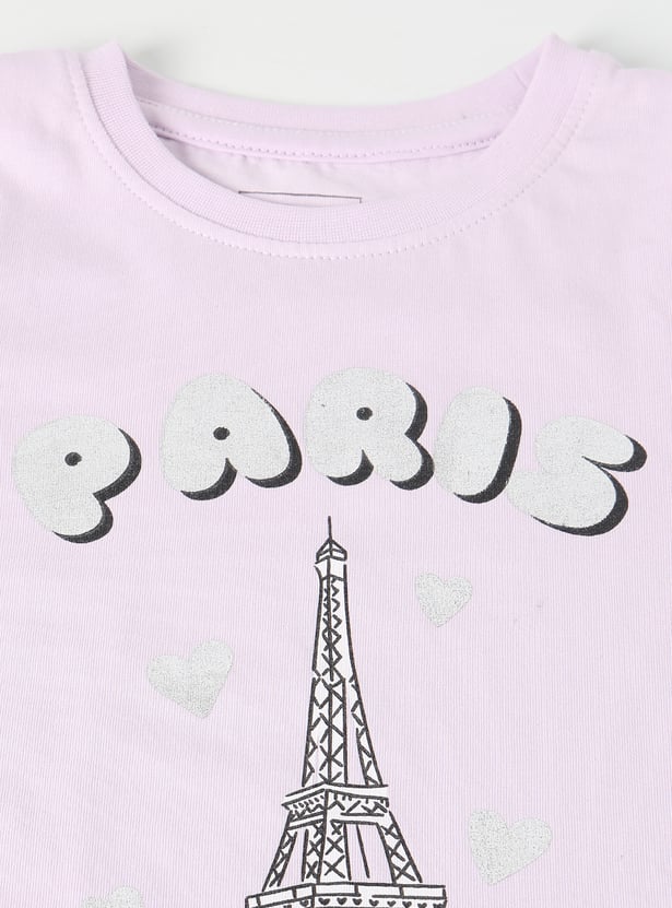 Girls Printed T-shirt - Pack of 2