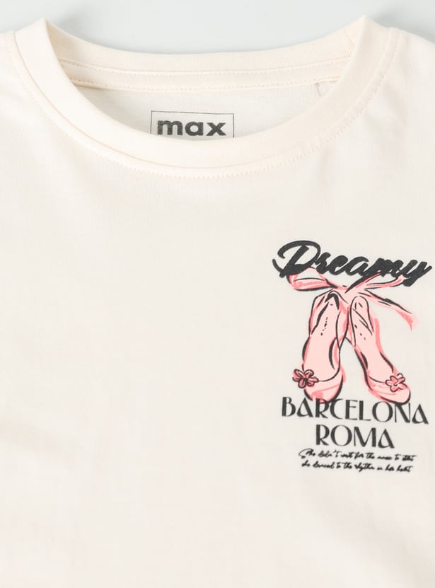 Girls Printed T-shirt - Pack of 2