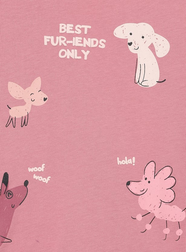 Girls Printed T-shirt - Pack of 2