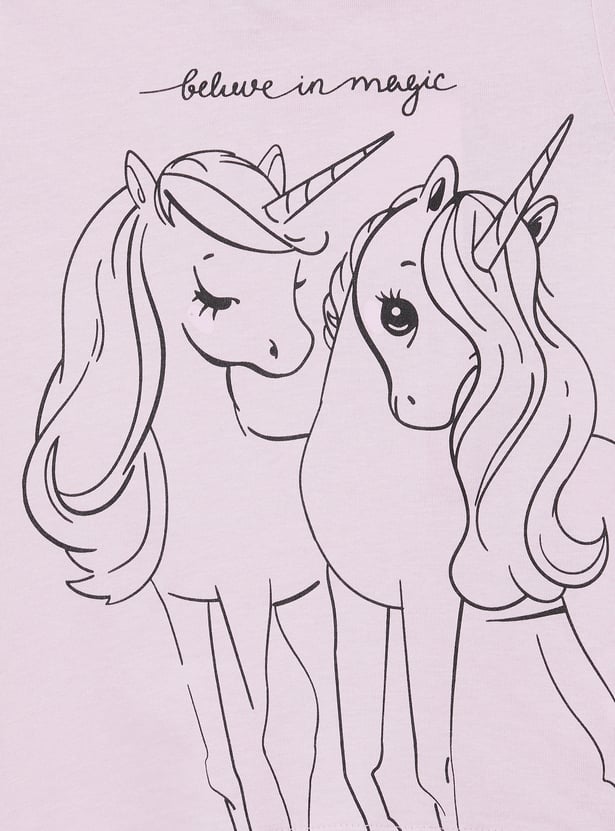 Girls Printed T-shirt - Pack of 2