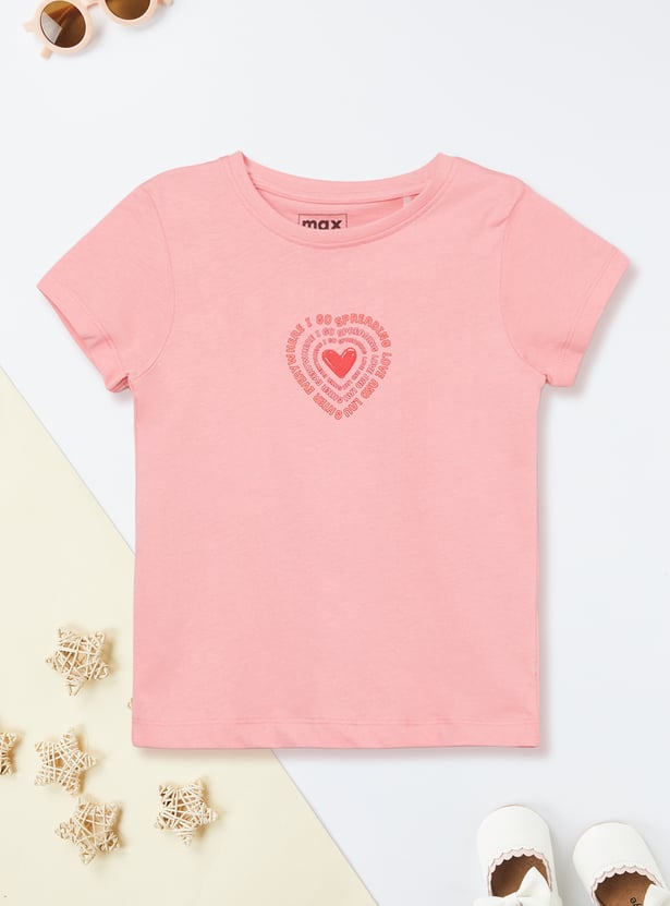 Girls Printed T-shirt - Pack of 2