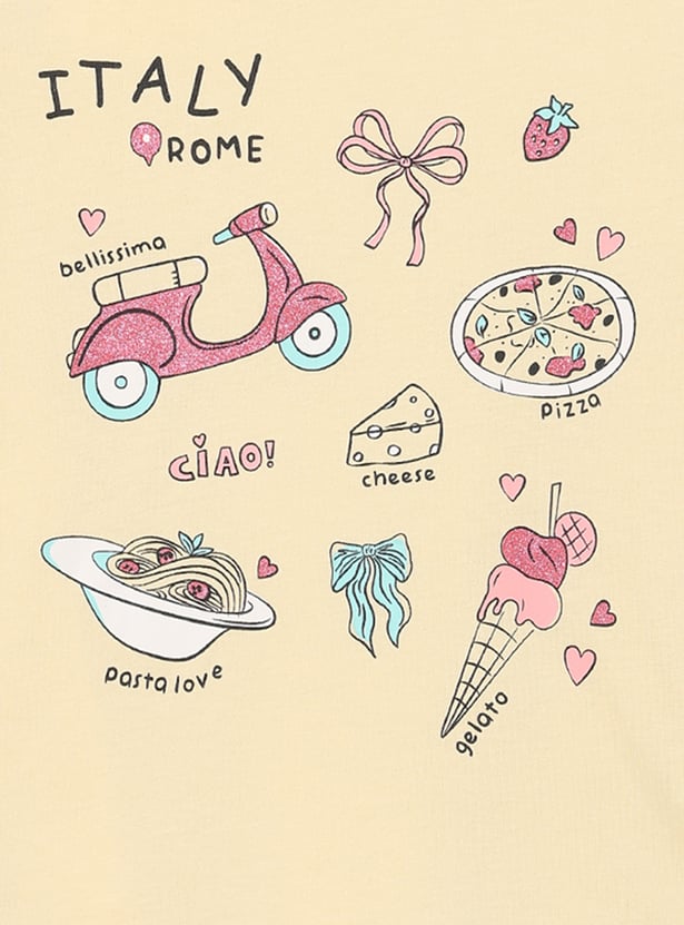 Girls Printed T-shirt - Pack of 2