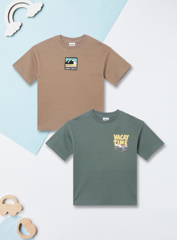 Boys Printed T-shirt - Pack of 2