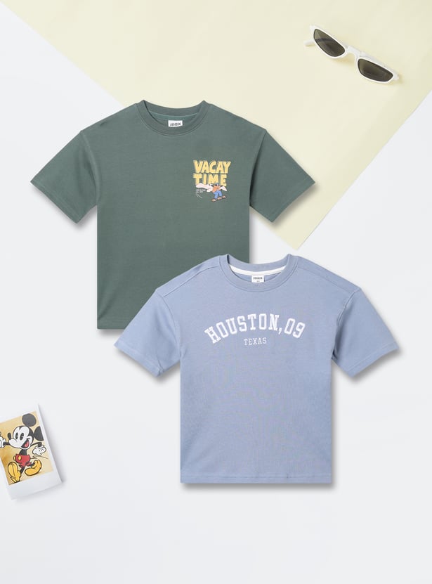 Boys Assorted T-shirt - Pack of 2