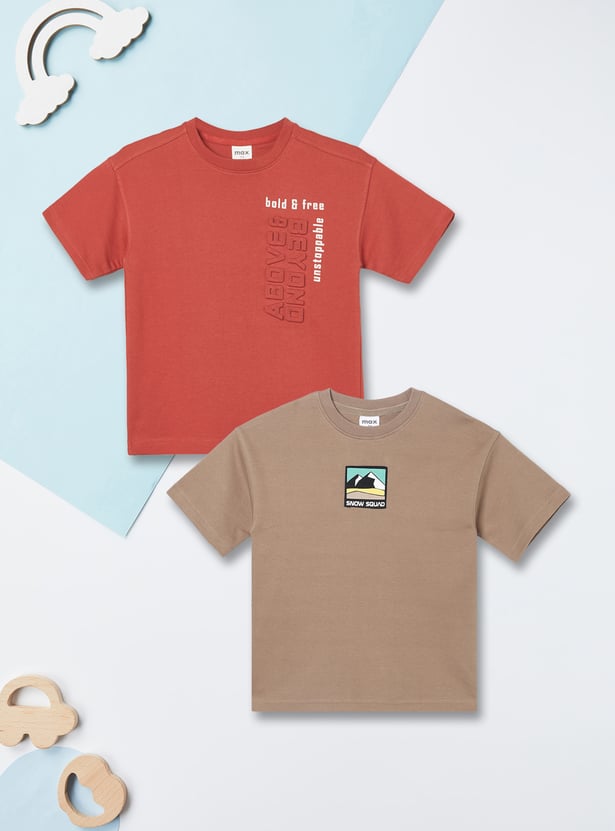 Boys Assorted T-shirt - Pack of 2