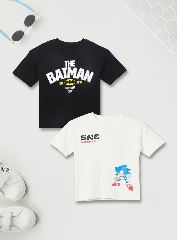 Boys Character Print T-shirt - Pack of 2