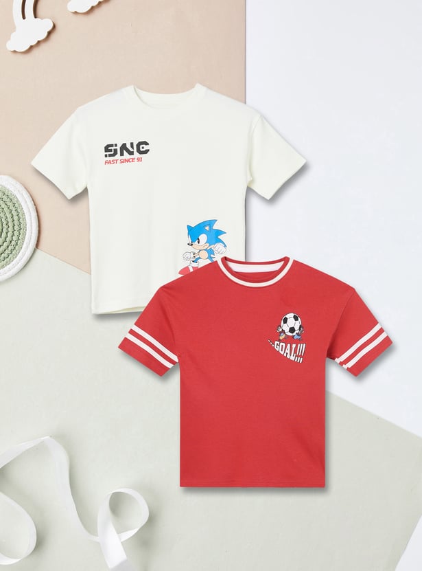 Boys Character Print T-shirt - Pack of 2