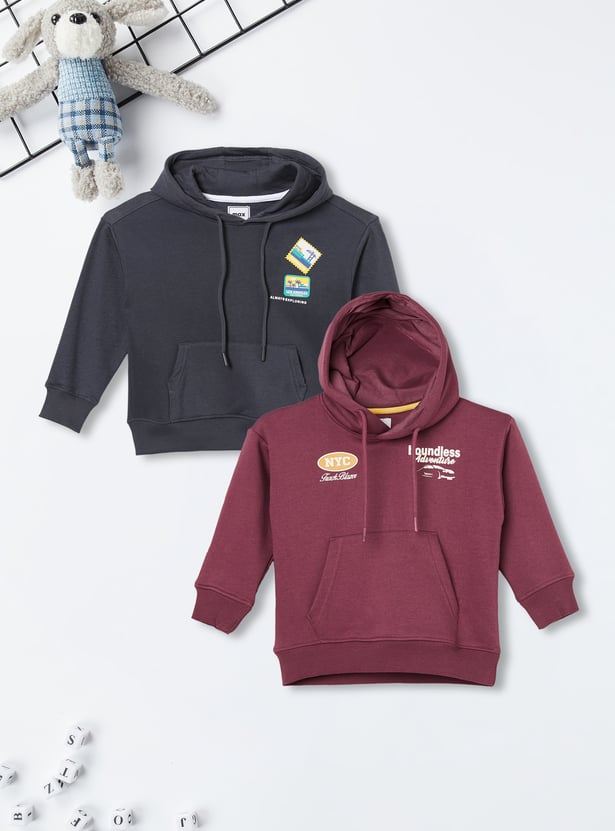 Boys Printed Hoodie - Pack of 2