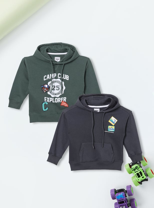Boys Printed Hoodie - Pack of 2