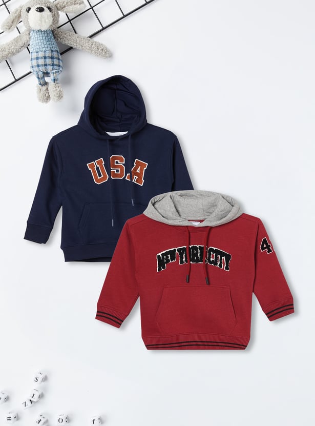 Boys Applique Hoodie - Pack of 2