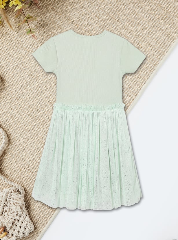 Girls Sequinned Tulle Dress - Pack of 2