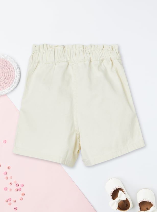 Girls Solid Shorts - Pack of 2