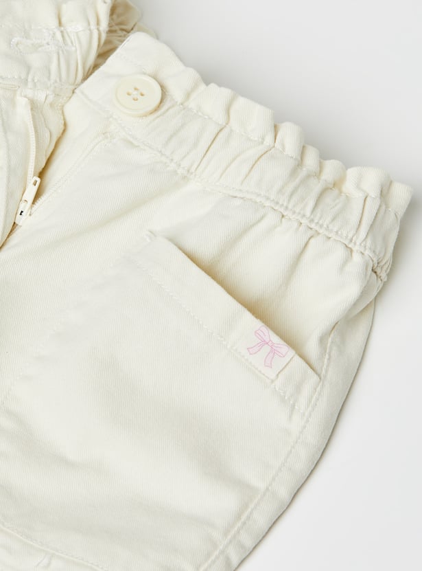 Girls Solid Shorts - Pack of 2