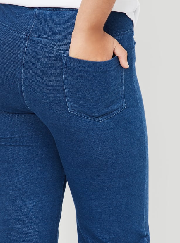 Girls Solid Jeans