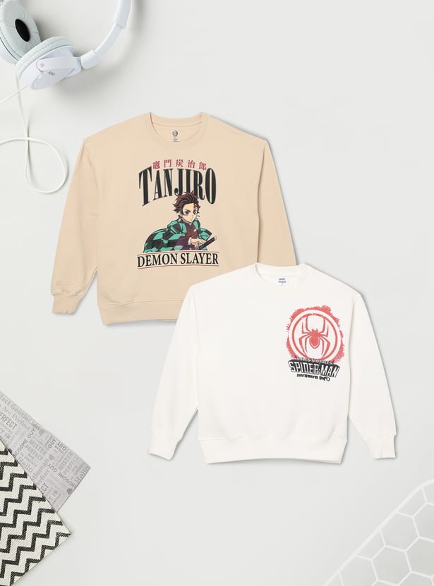 Boys Printed Sweatshirt - Pack of 2