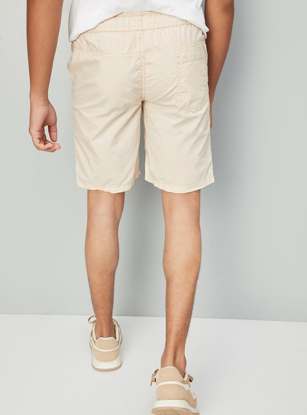 Boys Solid Shorts - Pack of 2