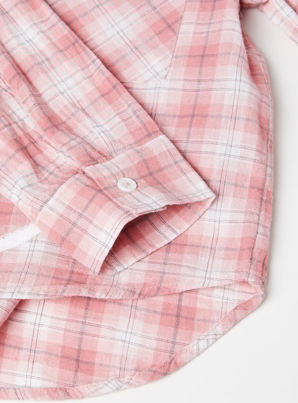 Girls Checked Shirt - Pack of 2