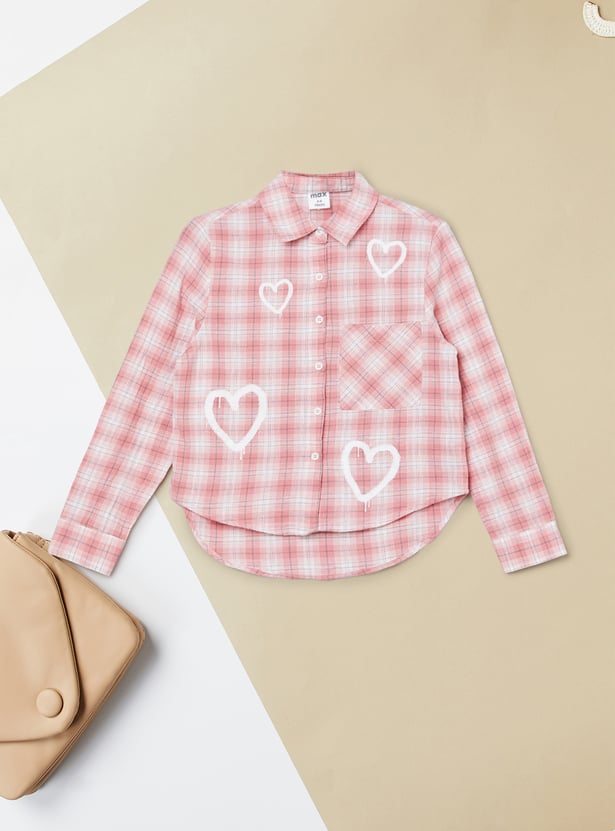 Girls Checked Shirt - Pack of 2