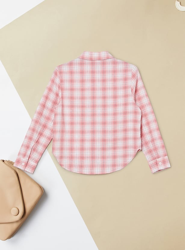 Girls Checked Shirt - Pack of 2
