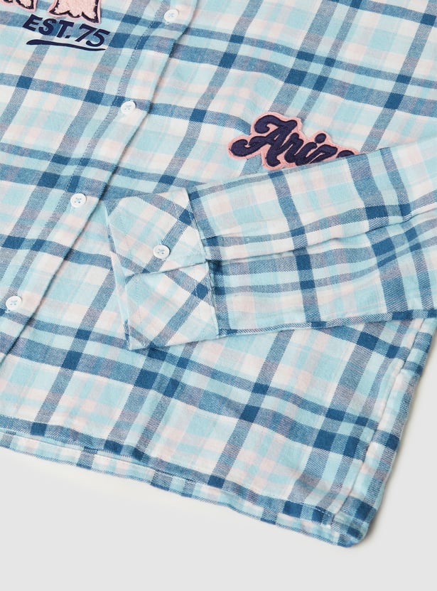 Girls Checked Shirt - Pack of 2