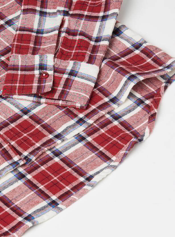 Girls Checked Shirt - Pack of 2