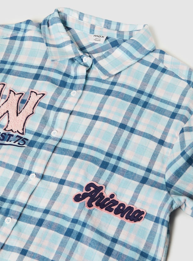 Girls Checked Shirt - Pack of 2