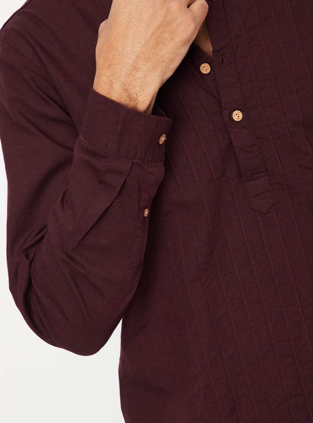 Men Pintuck Short Kurta - Pack of 2