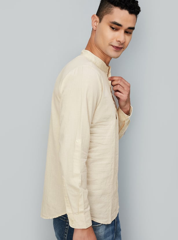 Men Pintuck Short Kurta - Pack of 2