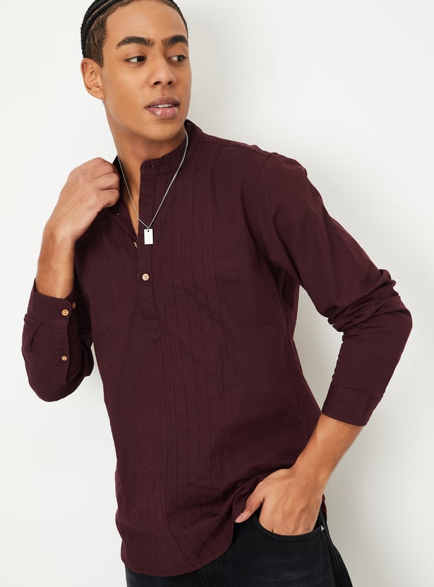 Men Pintuck Short Kurta - Pack of 2