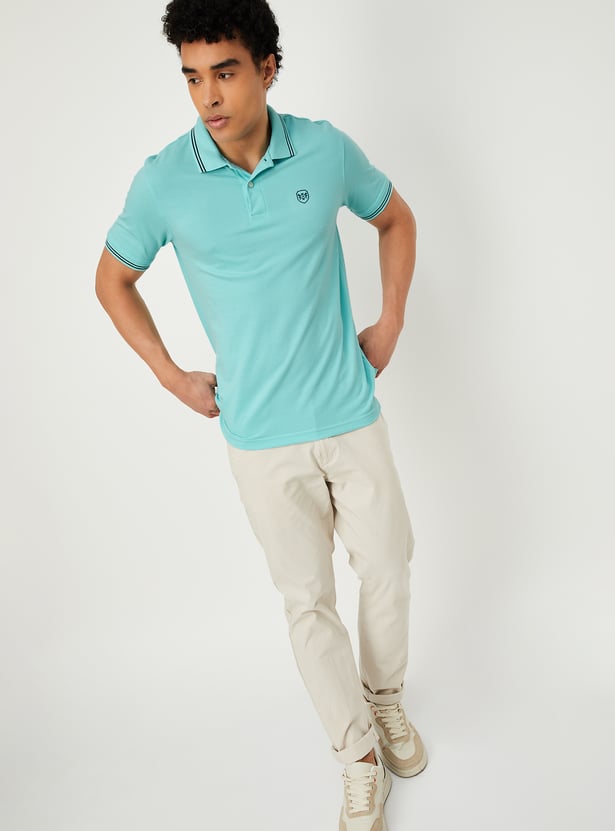 Men Solid Polo T-shirts - Pack of 2