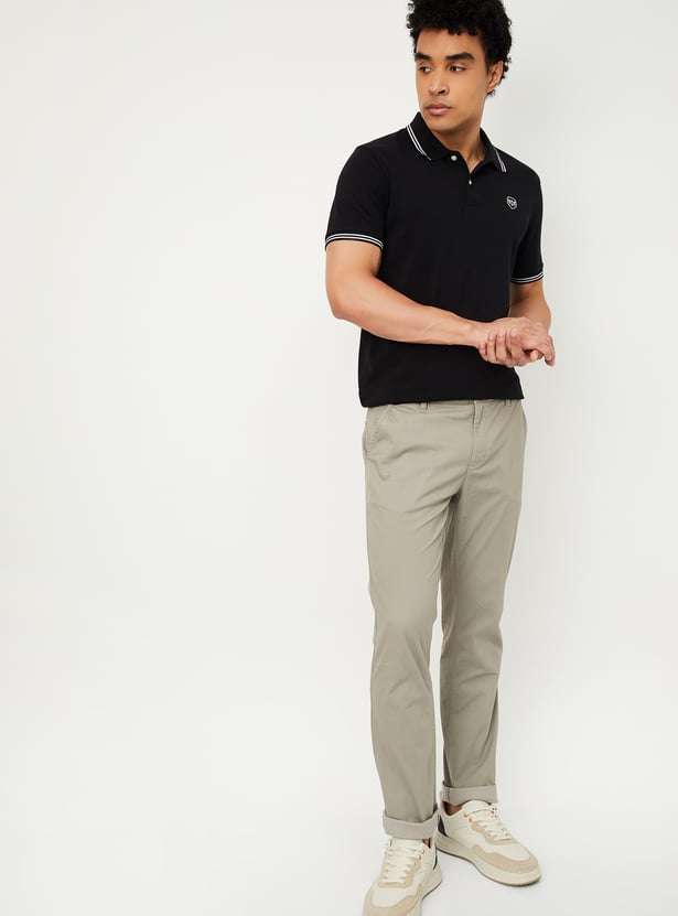 Men Solid Polo T-shirts - Pack of 2