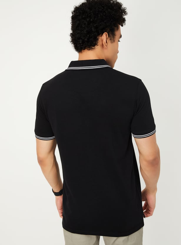 Men Solid Polo T-shirts - Pack of 2